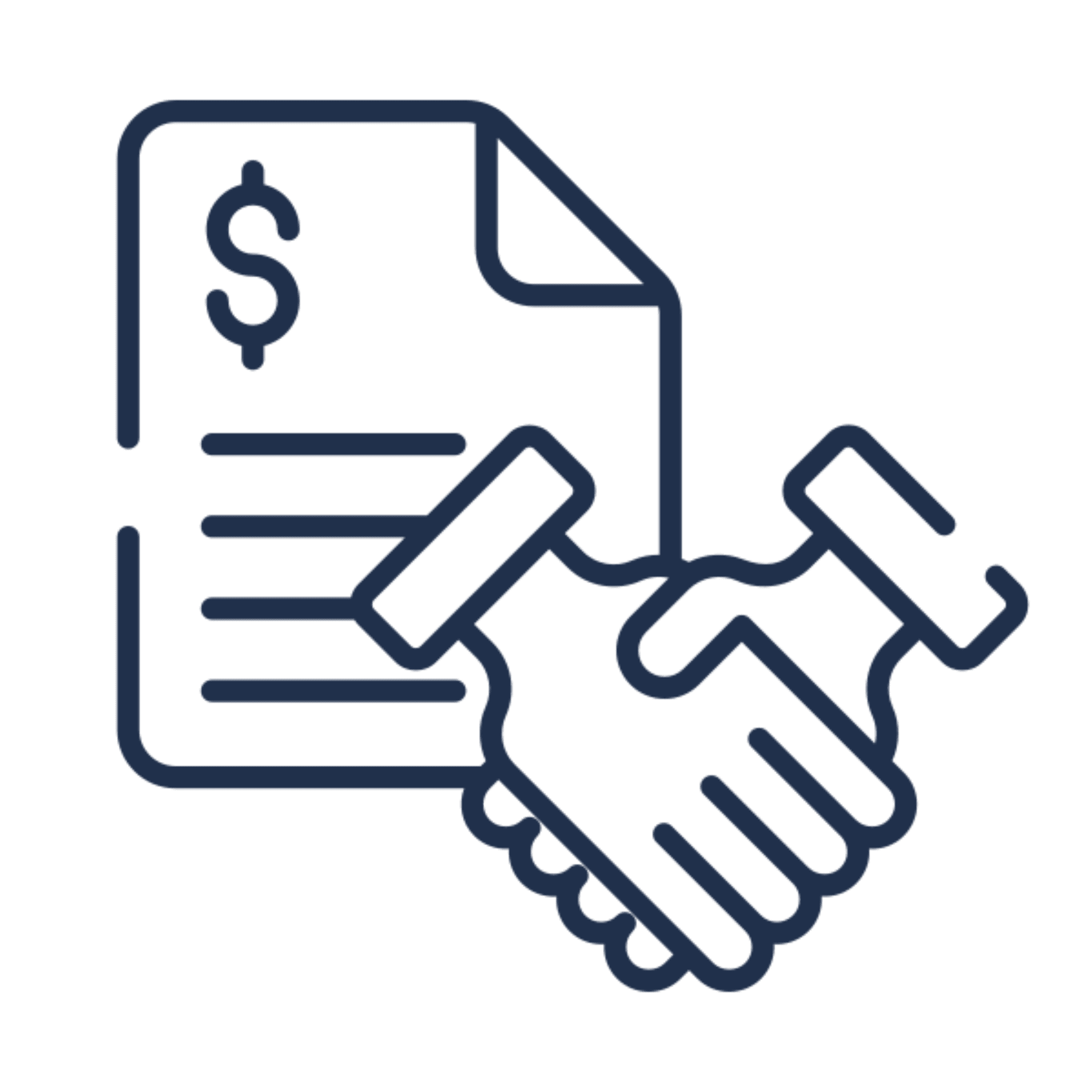 Agreement and financial document symbol