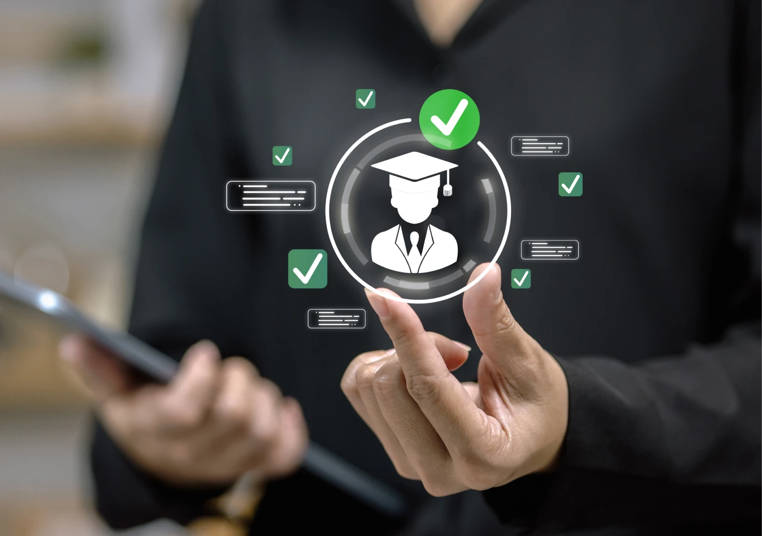 Online learning validation symbol
